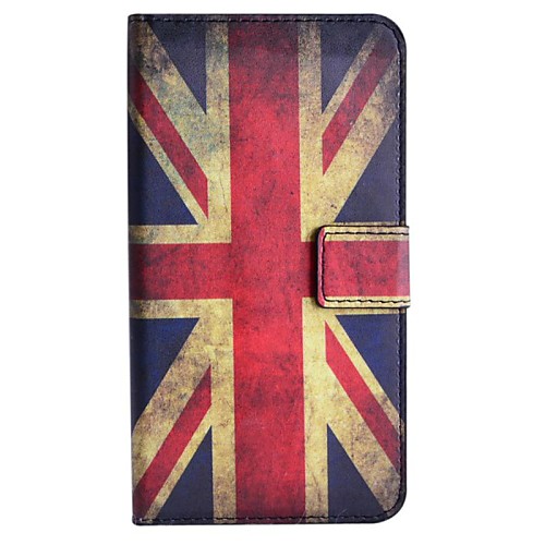 British Flag Pattern PU Leather Case with Stand and Card Slot for HTC Desire 516