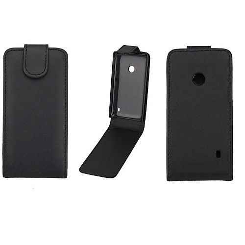 Protective PU Leather Magnetic Vertical Flip Case Cover Shell Protector for Nokia Lumia 520