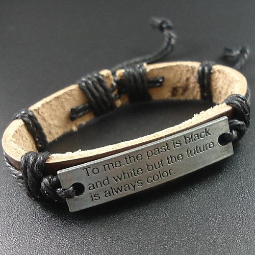 Four Colors Hemp Rope Charms Men Women Leather Bracelet