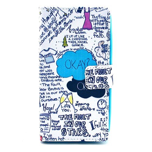 Okay Okay Letter Pattern PU Leather Full Body Cover with Card Slot for Nokia Lumia N630