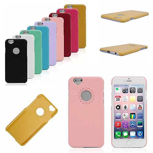 Hollow Out Flower And Heart Pattern PC Hard Back Cover Case for iPhone 6 (Assorted Colors)