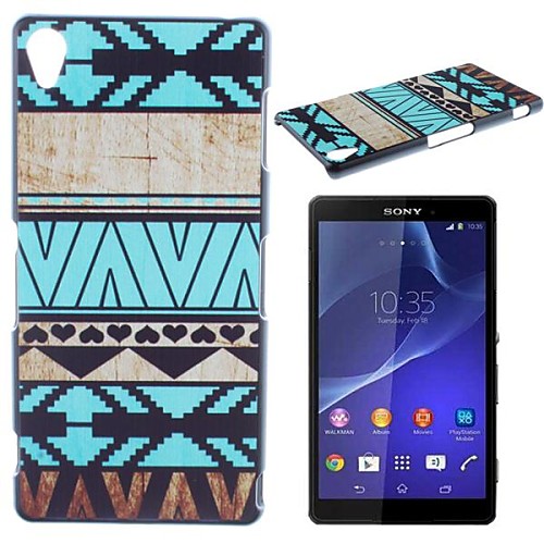 Blue Stripes Pattern PC Hard Case for Sony Z2 L50w