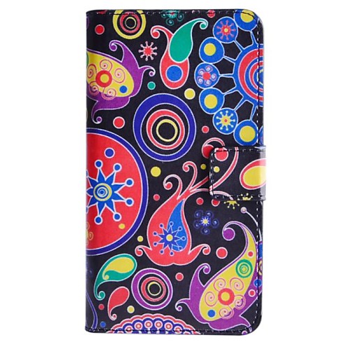 Colorful Jellyfish Pattern PU Leather Case with Stand and Card Slot for HTC Desire 510