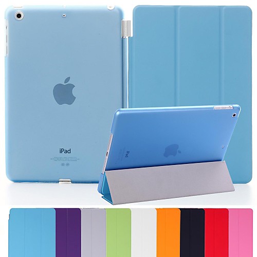 Natusun™ Slim Smart Soft PU Leather Cover Hard Translucent Plastic Shell for iPad Mini 3(Assorted Colors)