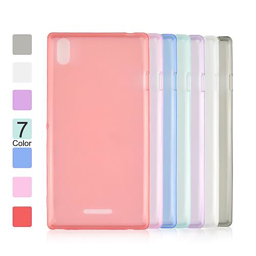 Angibabe 0.45mm Soft Transparent Clear TPU Phone Case for Sony Xperia T3(Assorted Colors)