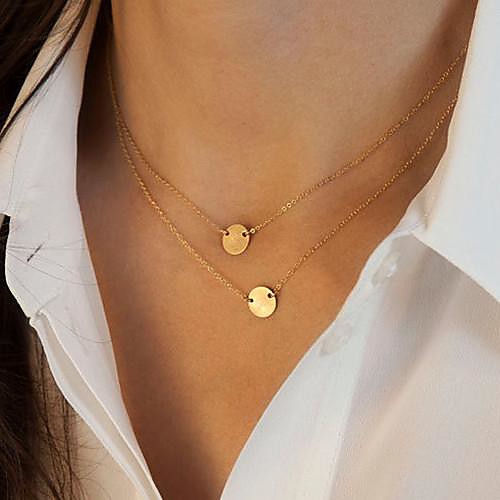 shixin мода (блестки) сплав крошечный ожерелье (Золотой) (1 шт)