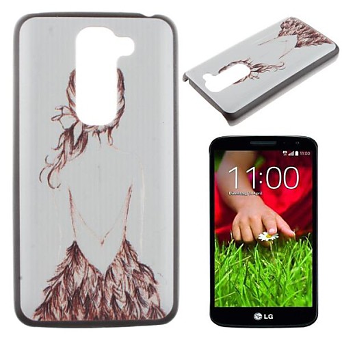 Beautiful Girl Pattern PC Hard Case for LG G2 mini