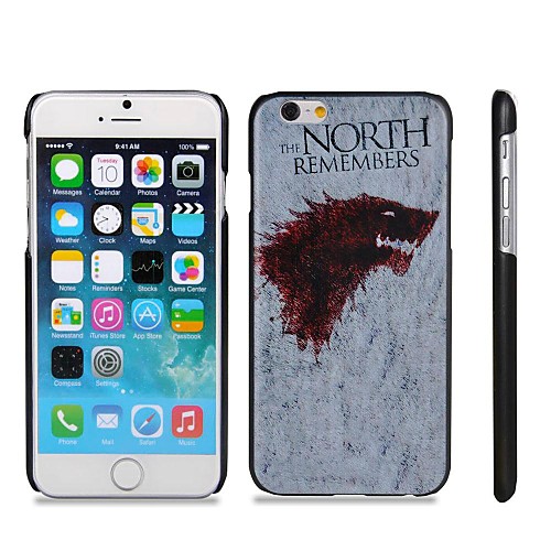 Wolf Pattern Hard Plastic Back Cover for iPhone 6