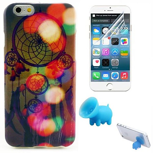 Dreamcatcher Pattern TPU Soft Case with Stand and Protective Film for iPhone 6