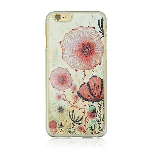 Dandelion Leather Vein Pattern PC Hard Case for iPhone 6