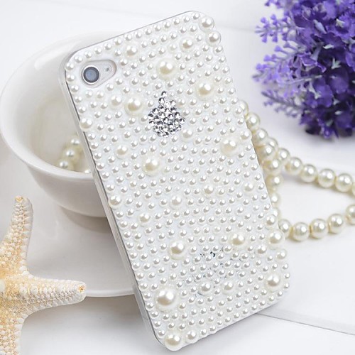 Noble Fashion with  Pearl Hard Back Cover  for iPhone 4 / iPhone 4S