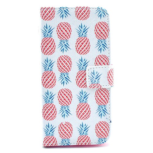 Pineapple Pattern PU Leather Full Body Case  with Stand and Card Slot for Motorola Moto G2 XT1063