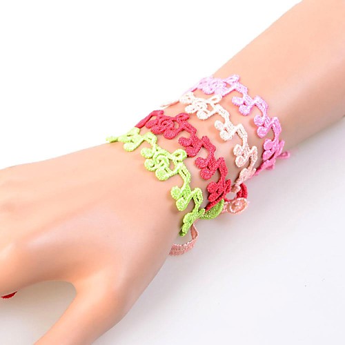 European Fashion Sweet Lace Musical Note Bracelets(1PC)(Assorted Colors)