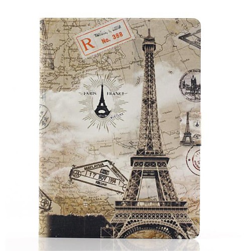 Eiffel Tower Pattern PU Leather Full Body Case with Stand for Samsung Tab4 10.1 T530