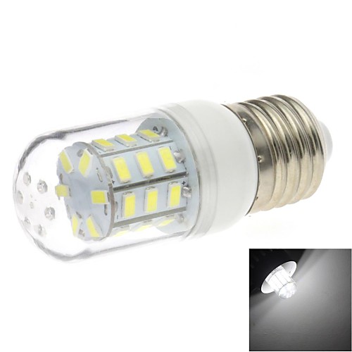 e27 4w 30x5730smd 200lm 6000K Белый свет привел четкий крышка кукурузы лампочку (220В)