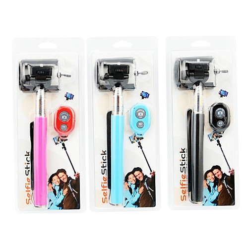 Selfie Extendable Handheld Monopod with Mobile Phone Holder and Bluetooth Remote Shutter for Android 4.2.2