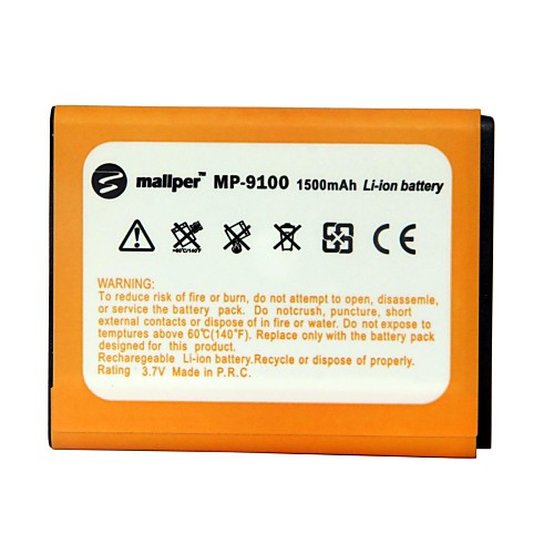 mallper 1500mAh аккумулятор высокой емкости литий-ионный аккумулятор для Samsung Galaxy S2 / i9100