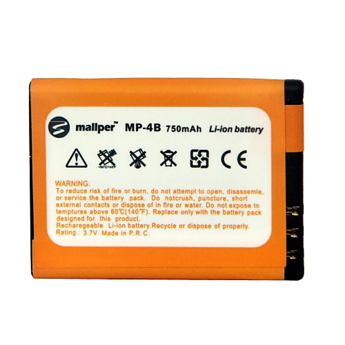 mallper 750mah высокой емкости литий-ионный аккумулятор для Nokia BL-4B / 2630/2760/5000/6111 / n76 / 7370