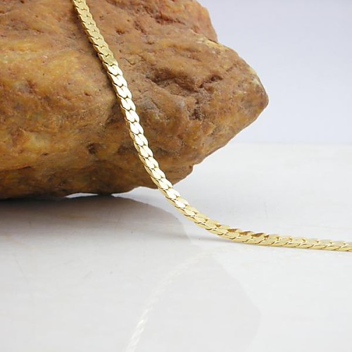 18K Golden Plated Chain Bracelet 21cm