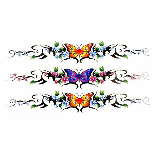 1pc Butterfly Bracelet Waterproof Tattoo Sample Mold Temporary Tattoos Sticker for Hand Wrist(18.5cm8.5cm)