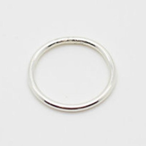 Simple Classic Wish List Shining Silver Plated Crafts Tiny Ring  (1 Piece) Inner Diameter 1.7cm