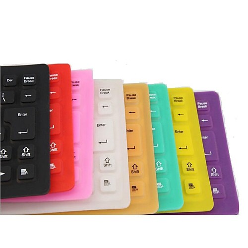 Ufound 85 Keys Slim Usb Soft Keyboard Silica Gel Folding Silent Waterproof Keyboard