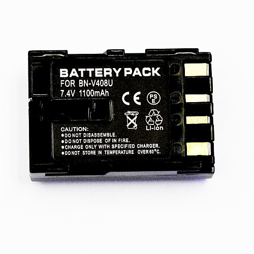 1100mah видеомагнитофон батареи BN-V408U для JVC GR-dvl567 гр-d22 гр-dvl105u гр-dz7 гр-DV3000