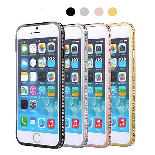 Luxury Style Diamond Hard Bumper Frame Case for iPhone 6(Assorted Colors)