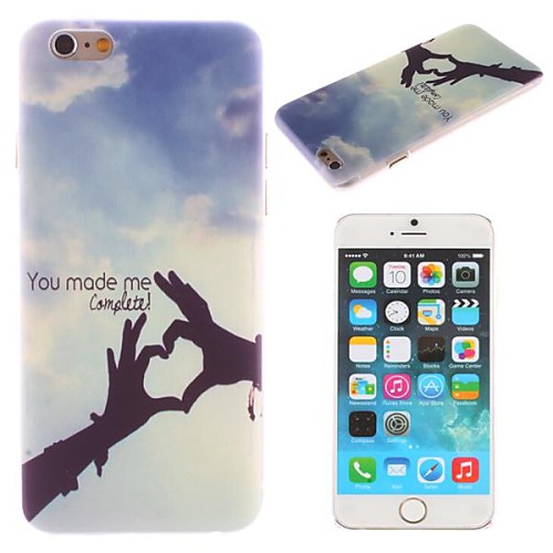 Love Hand In Hand Pattern PC Hard Cover for iPhone 6