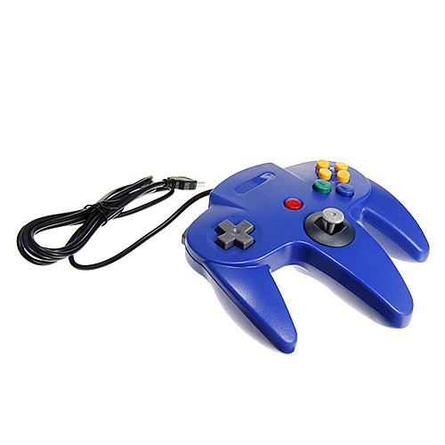 USB n64 дизайн шт контроллер синий