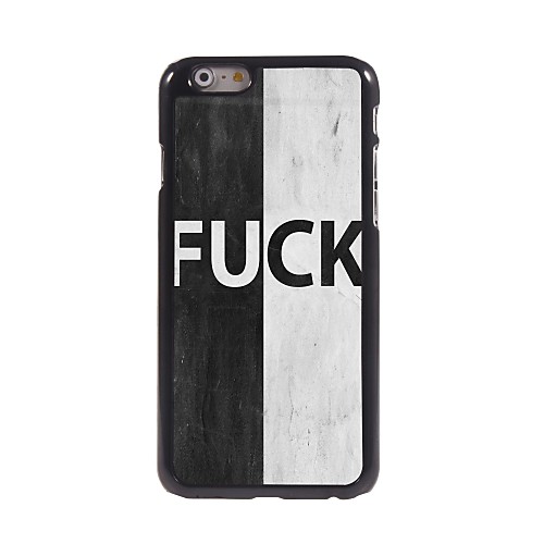 FUCK Pattern Aluminum Hard Case for iPhone 6 Plus