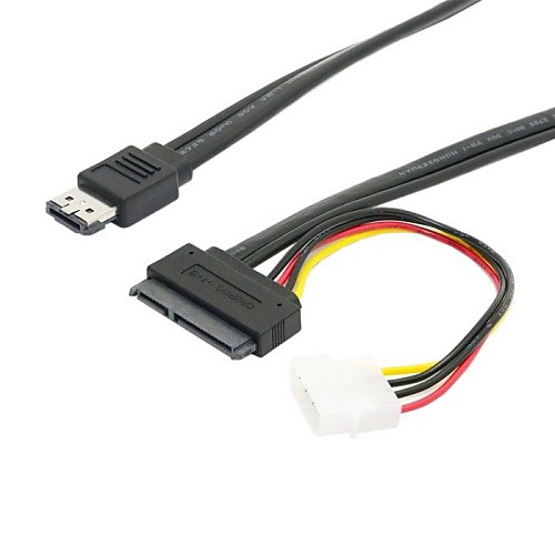 0,5 м 1.5ft esatap питания ESATA комбо для SATA 22pin&язь 4pin 5В 12v для кабеля 3.5 