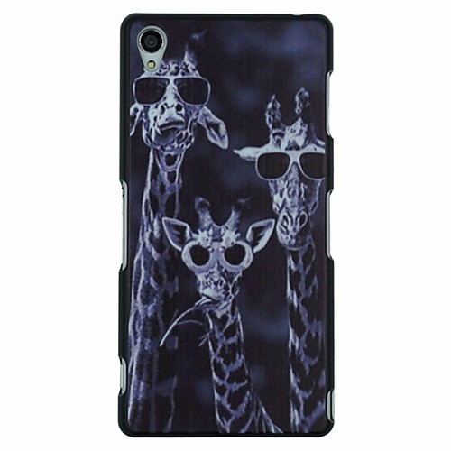 Three Giraffes Pattern PC Hard Back Cover Case for Sony Xperia Z3