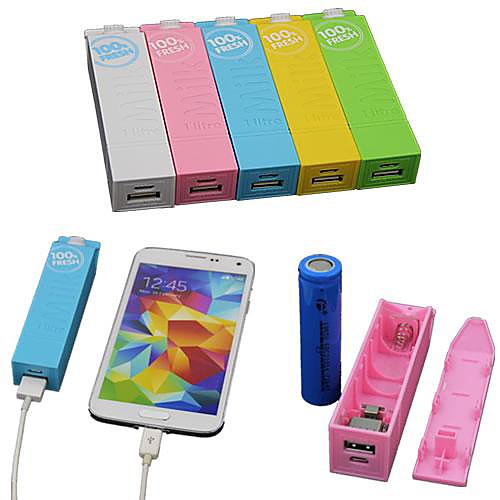 сменный 2600mah аккумулятор портативный внешний аккумулятор для iPhone 6/5 сек / 5 Samsung S4 / 5 HTC LG и другие