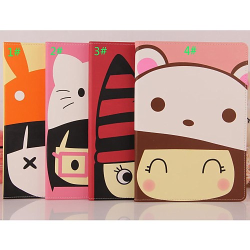 Cartoon Lovely Hat Leather Smart Case Cover Stand for Apple iPad 2/3/4(Assorted Colors)