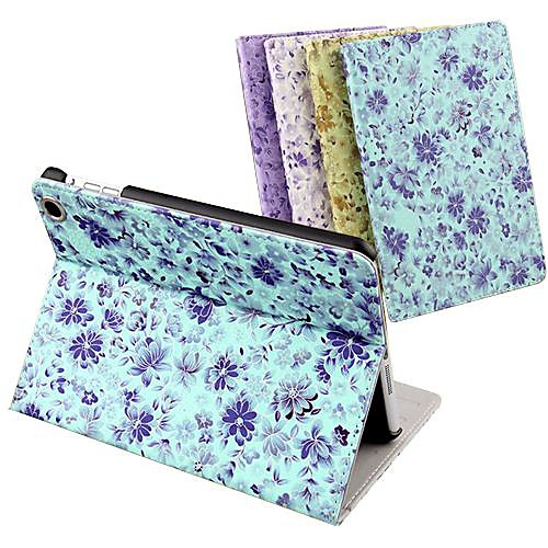 DF Luxury Supper Slip Auto Sleep/Wake Up Little Flower  PU Leather Full Body Case for iPad Air  (Assorted Colors)