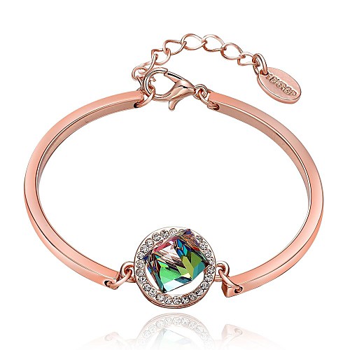 Women's Rose Gold Plated Geometry Drill Bracelet