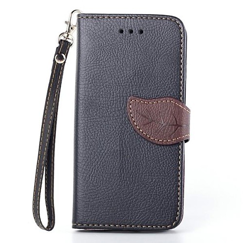 Leaf Design PU Full Body Case with Card Slot for iPhone 5/5S (Assorted Colors)