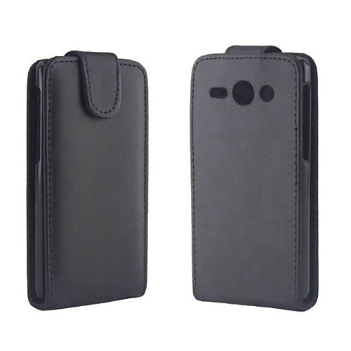 Solid Color Pattern Open Up and Down PU Leather Full Body Case for Huawei Y530