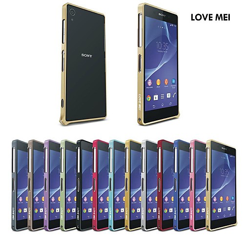 Love Mei Ultrathin Alloy Bumper Curved Edge Metal Case Cover for Sony Z2(Assorted Colors)