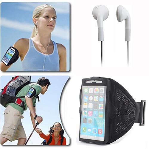 Mesh Nylon Quick Dry Sporty Armband with Earpod for iPhone 6 (Assorted Colors)