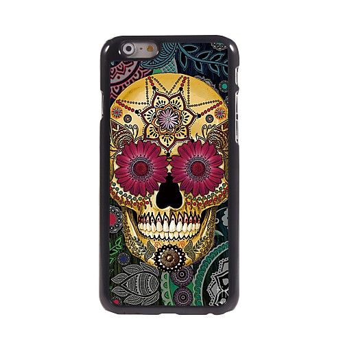 Petal Skull Design Aluminum Hard Case for iPhone 6