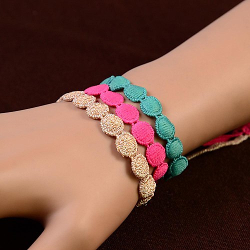 European Fashion Sweet Lace Round   Friendship Bracelets(1PC)(Assorted Colors)