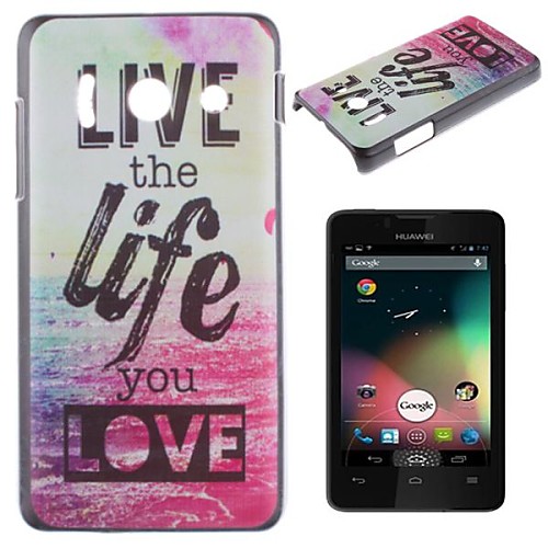 Live and Life of Sea Pattern PC Hard Case for Huawei Y300