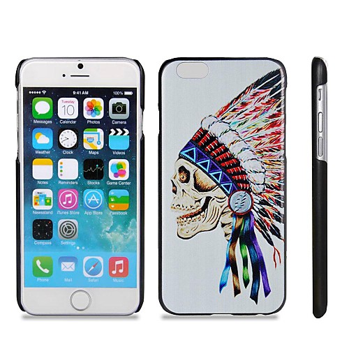 Skull Pattern Hard Plastic Back Cover for iPhone 6