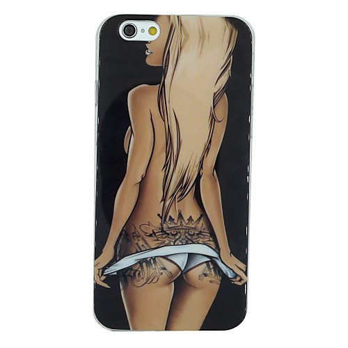 The Sexy Girl Getting off Her White Underwear Pattern TPU Soft Back Cover Case for iPhone 6