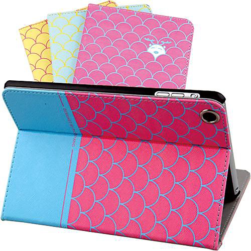 DF Luxury Supper Slip Auto Sleep/Wake Up Scale Design PU Leather Full Body Case for iPad mini/mini2  (Assorted Colors)