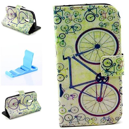 Simple Bicycle Pattern PU Leather Full Body Case with Stand for Motorola MOTO G