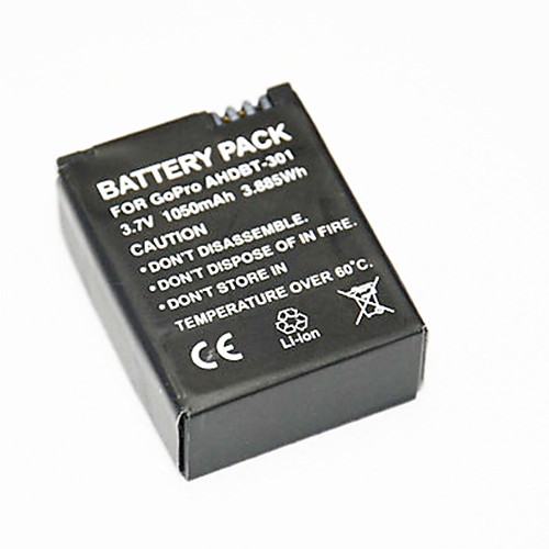 youoklightbattery для GoPro Hero 3  / 3, 1050mAh