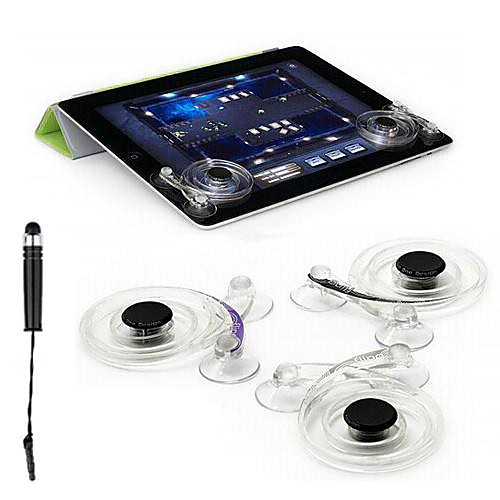 Fling Mini Tactile Touch Screen Game Controller Joystick  Touch Screen Pen for Apple iPad and All tablet PC